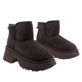 Ghete Dama Casual Anna Viotti Piele Intoarsa D114-KH4B08-6 Maro