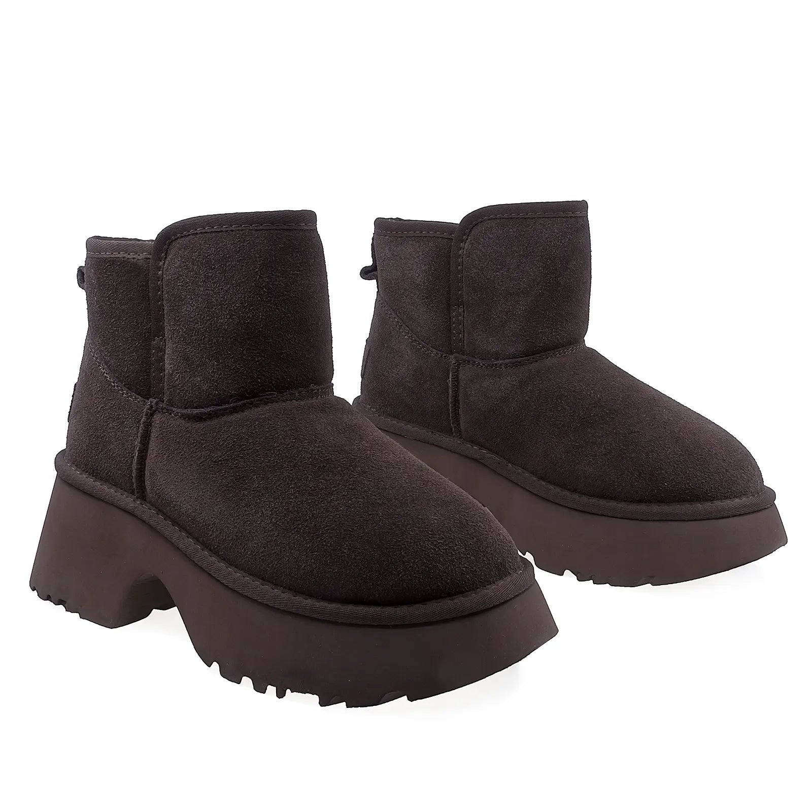 Ghete Dama Casual Anna Viotti Piele Intoarsa D114-KH4B08-6 Maro
