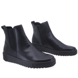 Ghete Dama Casual RIEKER Piele Naturala 6451 Negru