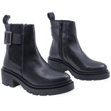 Ghete Dama Casual Anna Viotti Piele Naturala D201-1055 Negru