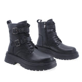 Ghete Dama Casual Anna Viotti Piele Naturala D106-2583-K119 Negru