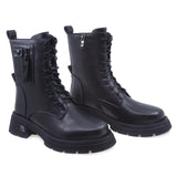 Ghete Dama Casual Anna Viotti Piele Naturala D112-GAW2505 Negru