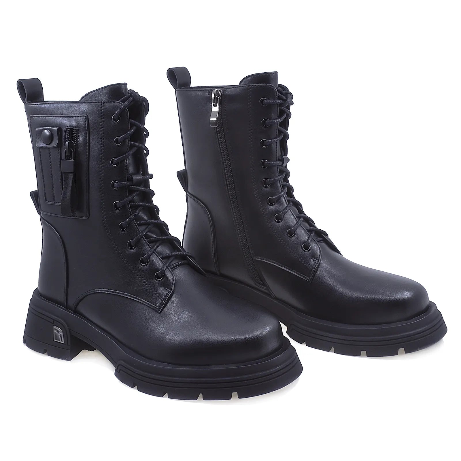 Ghete Dama Casual Anna Viotti Piele Naturala D112-GAW2505 Negru