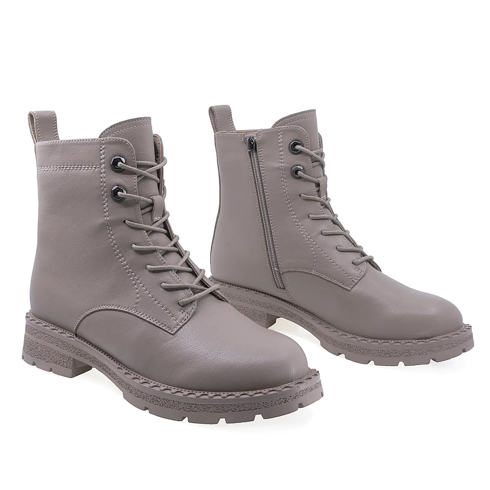 Ghete Dama Casual Anna Viotti Piele Naturala D106-F8597-A905-1 Gri