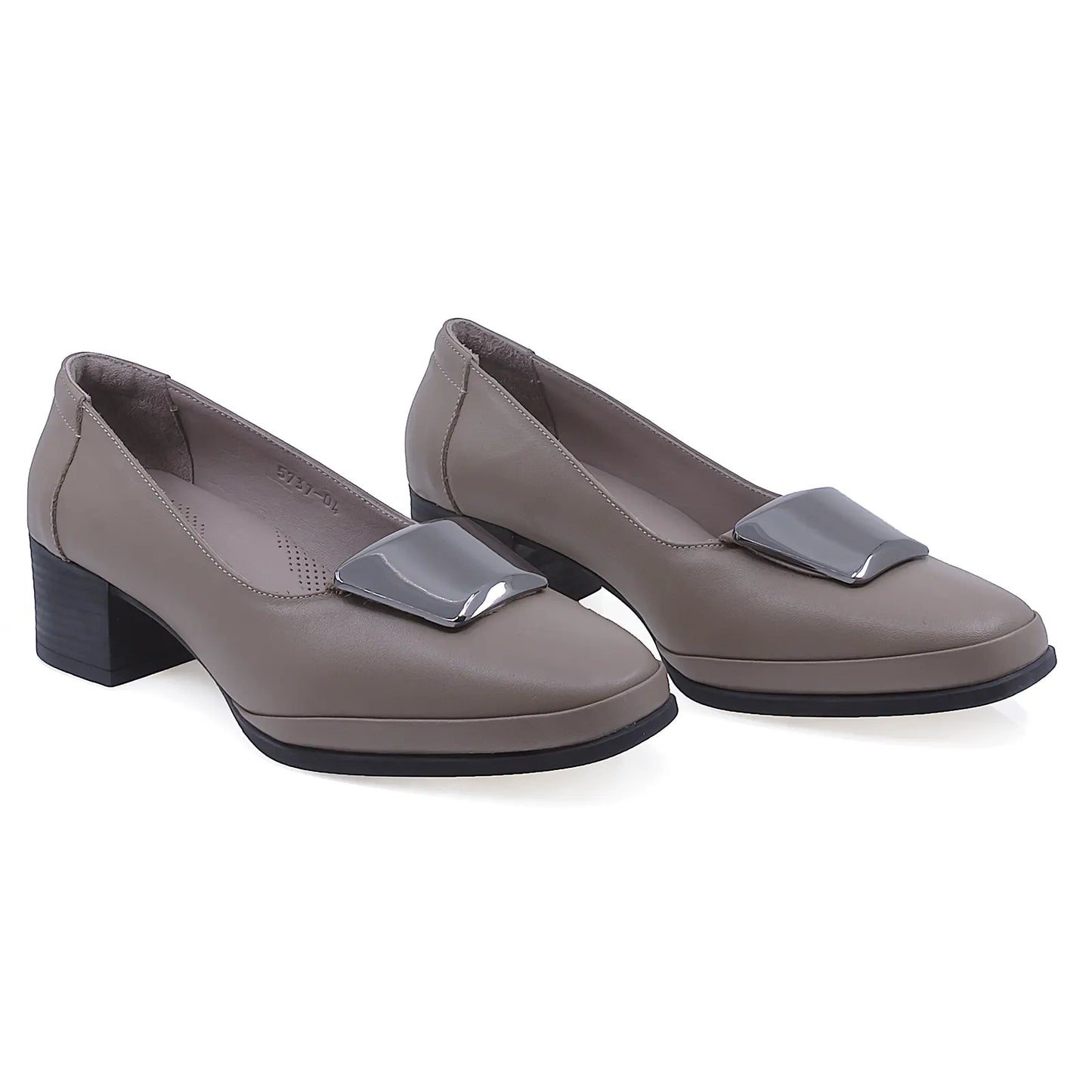 Pantofi Dama Casual Anna Viotti Piele Naturala D50-5737-04 Gri