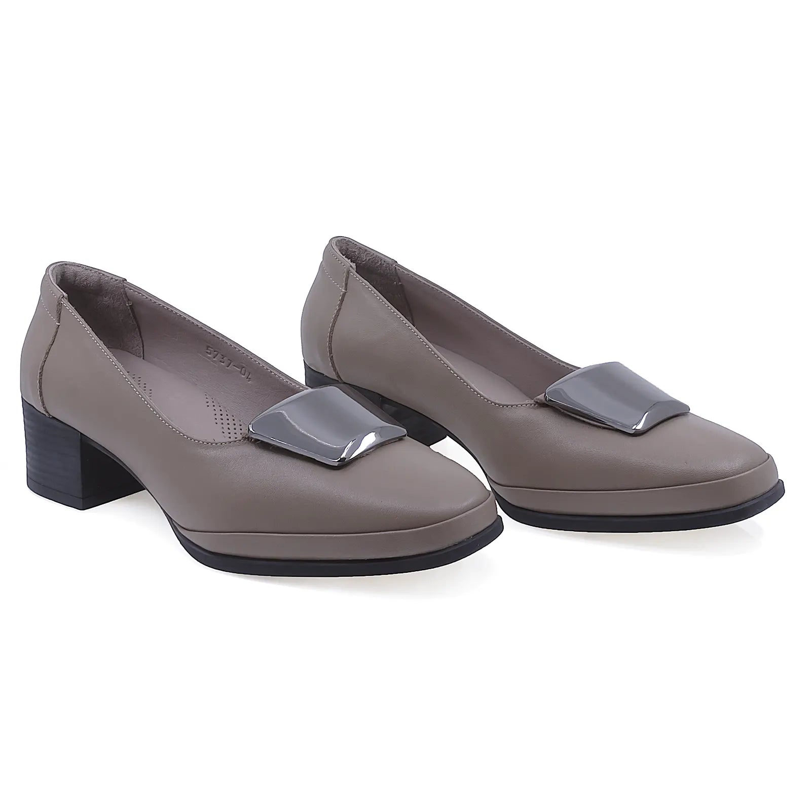 Pantofi Dama Casual Anna Viotti Piele Naturala D50-5737-04 Gri