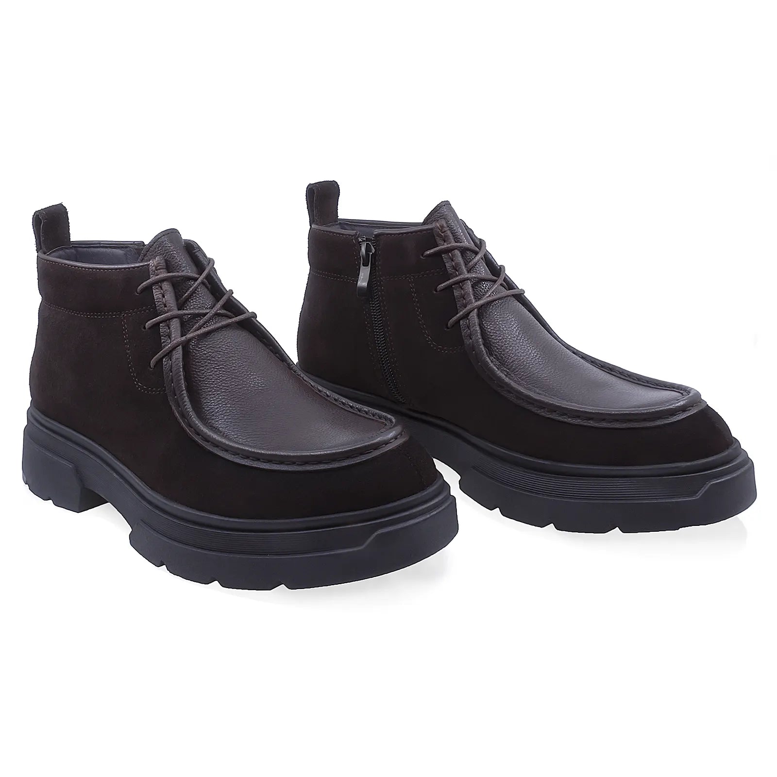 Ghete barbati casual Goretti piele intoarsa B109-HS2158-2-2 maro