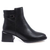 Ghete Dama Elegante Anna Viotti Piele Naturala D112-GAW2531 Negru