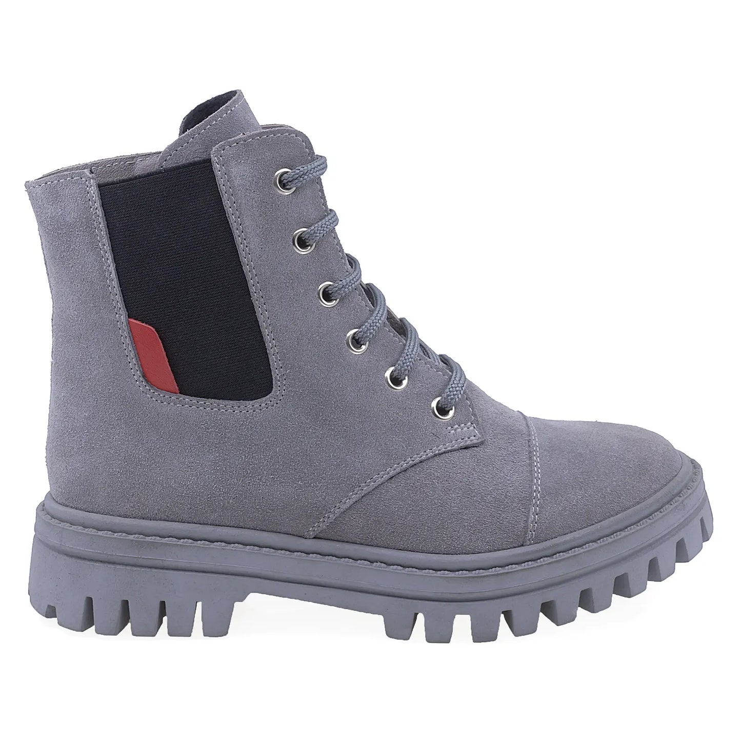 Ghete Dama Casual Anna Viotti Piele Intoarsa D44-4512 Gri