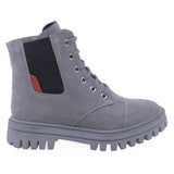 Ghete Dama Casual Anna Viotti Piele Intoarsa D44-4512 Gri