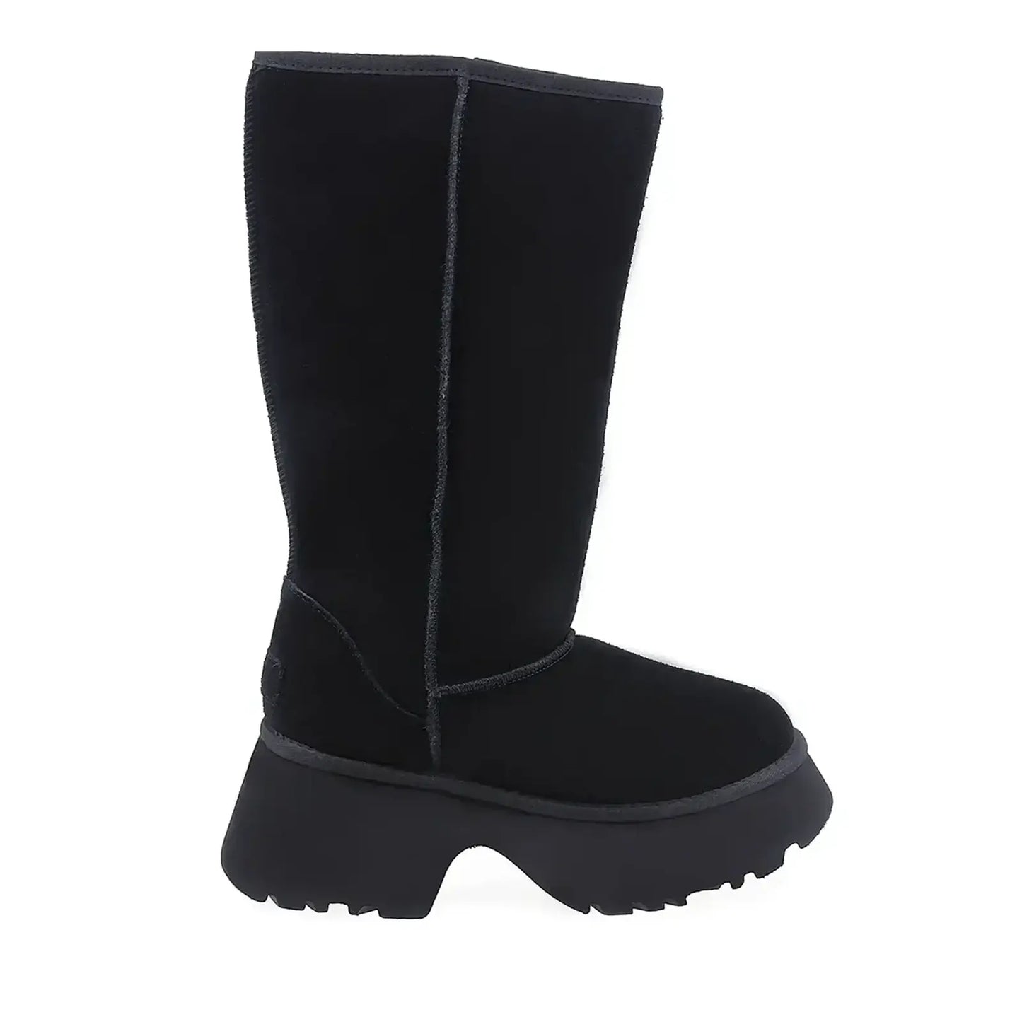 Cizme Dama Casual Anna Viotti Piele Intoarsa D113-8 Negru