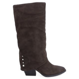 Cizme Dama Casual Anna Viotti Piele Intoarsa D115-SHN2380-32R Maro