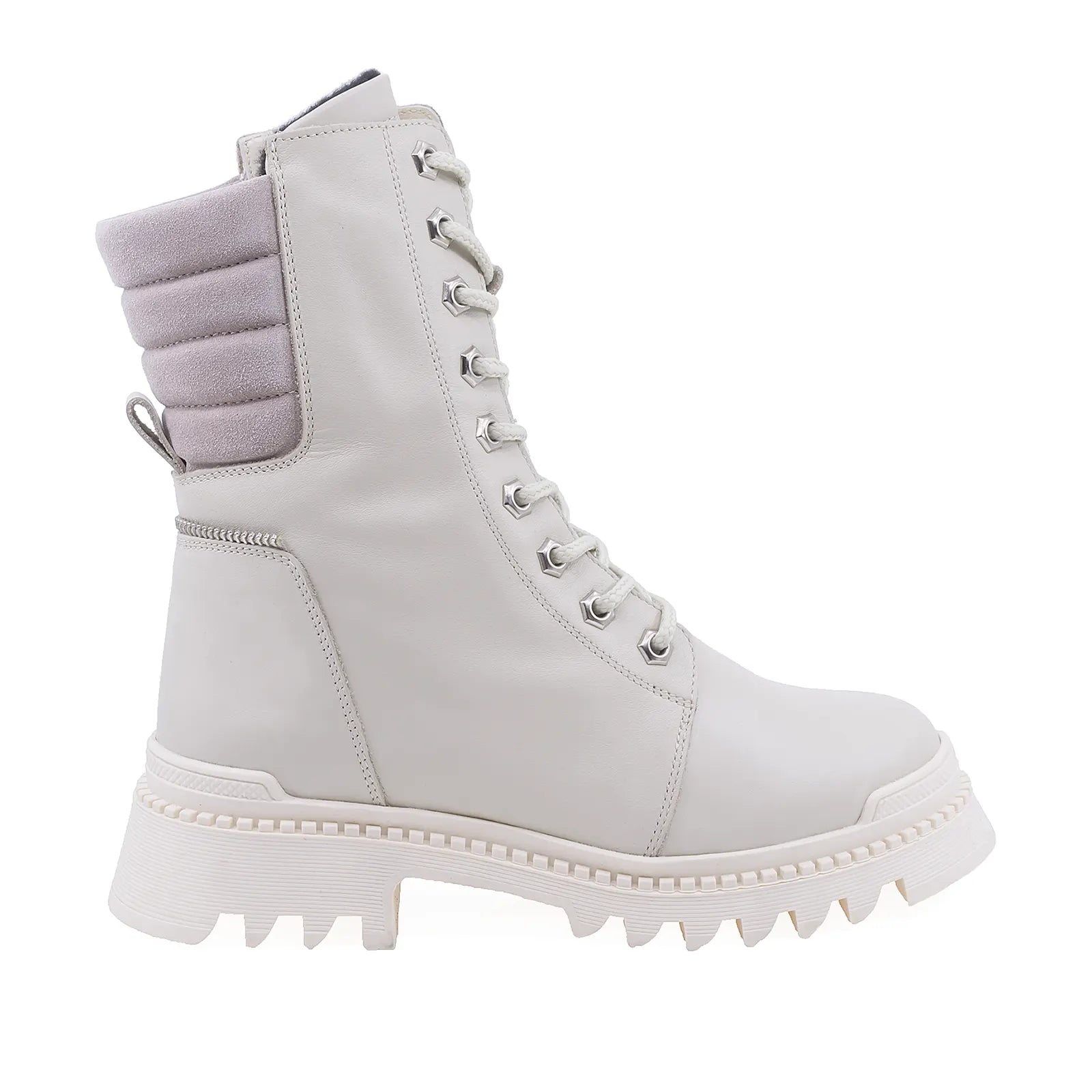 Ghete Dama Casual Anna Viotti Piele Naturala D44-4516 Bej