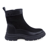 Ghete Dama Casual Anna Viotti Piele Intoarsa D112-GAW2548 Negru