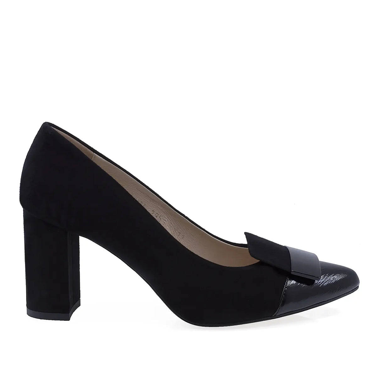 Pantofi dama eleganti Anna Viotti piele intoarsa D2951 negru