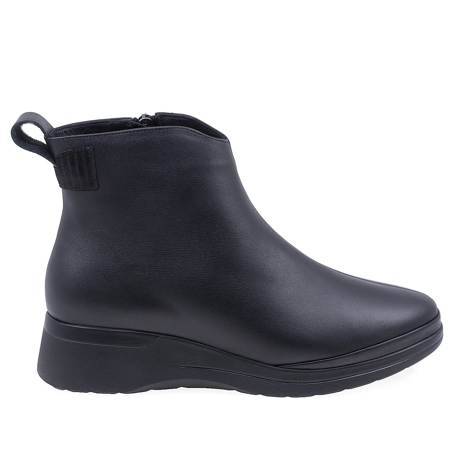 Ghete Dama Casual Anna Viotti Piele Naturala D50-4359 Negru