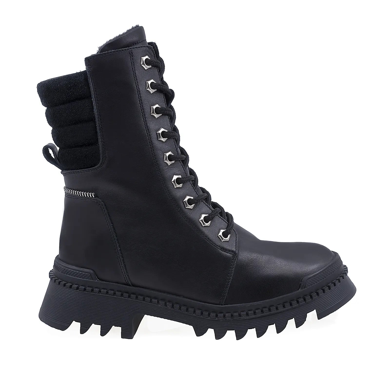 Ghete Dama Casual Anna Viotti Piele Naturala D44-4516 Negru