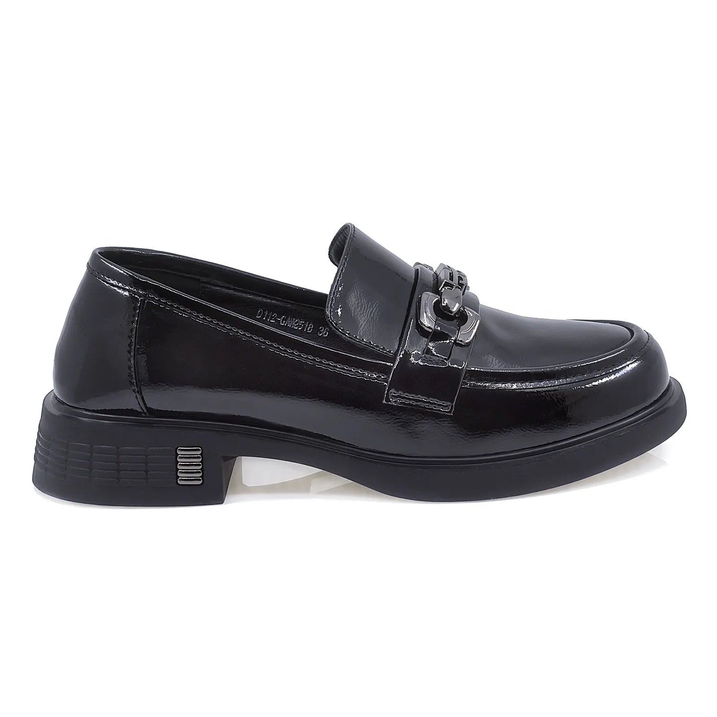 Pantofi Dama Casual Anna Viotti Piele Lacuita D112-GAW2518 Negru