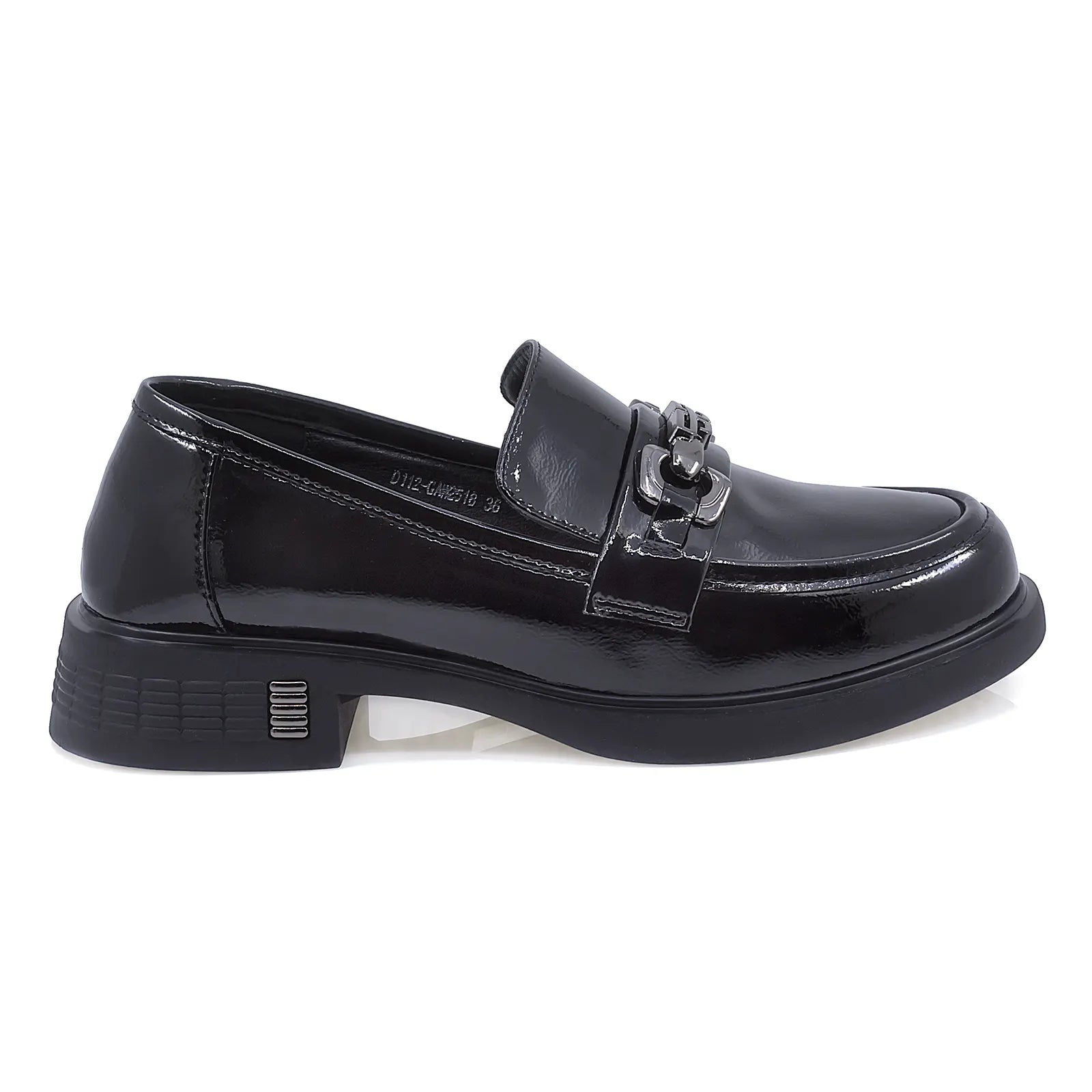 Pantofi Dama Casual Anna Viotti Piele Lacuita D112-GAW2518 Negru