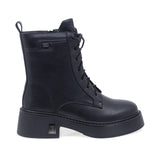 Ghete Dama Casual Anna Viotti Piele Naturala D112-GAW2509 Negru