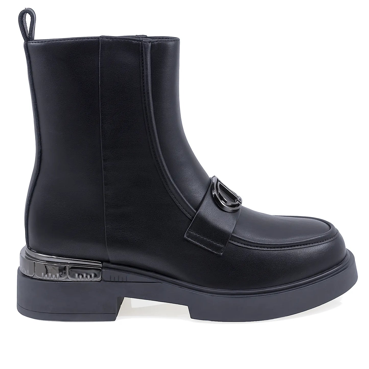 Ghete Dama Casual Anna Viotti Piele Naturala D106-D502-K137 Negru