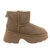 Ghete Dama Casual Anna Viotti Piele Intoarsa D113-7 Camel
