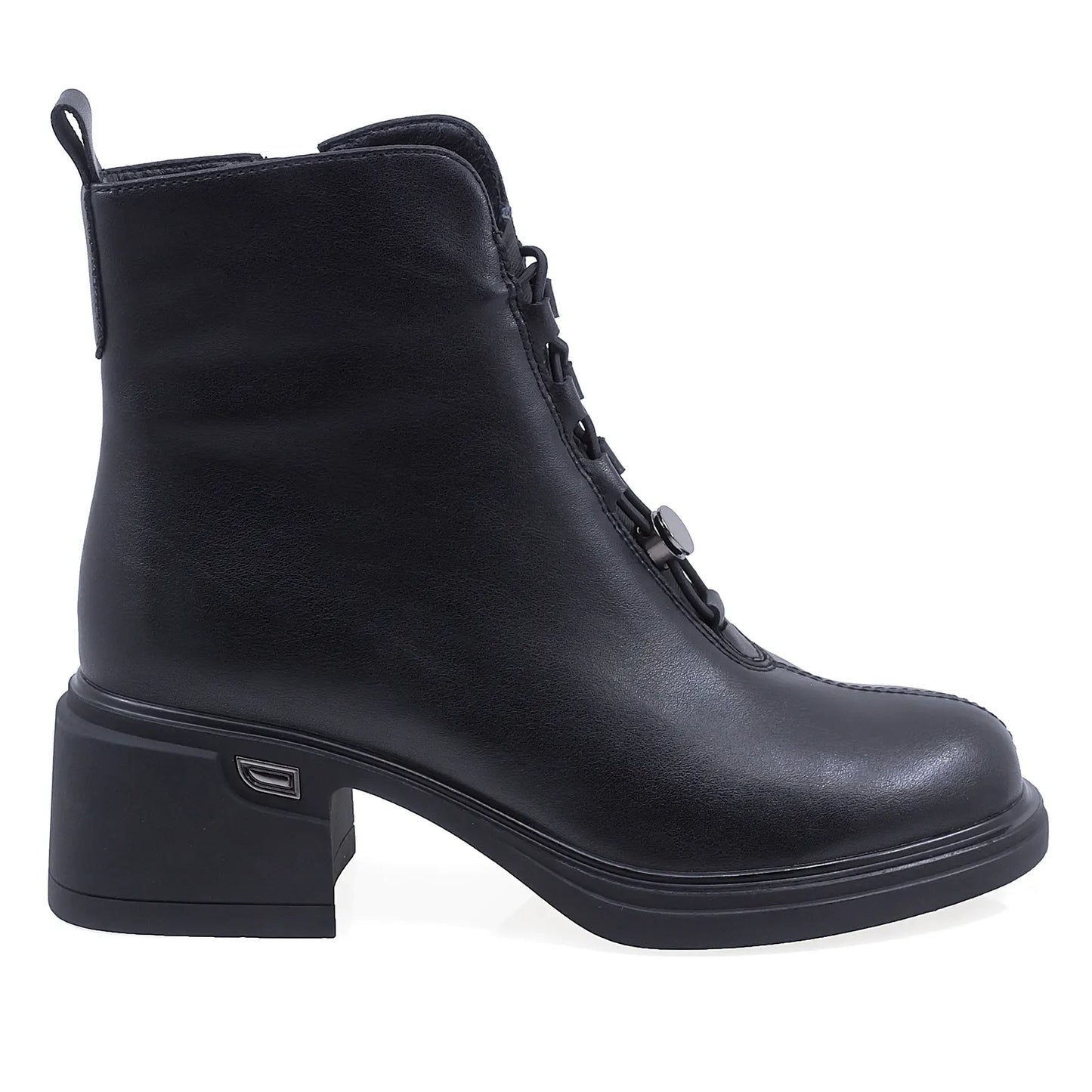 Ghete Dama Casual Anna Viotti Piele Naturala D106-F11239-A602-2 Negru