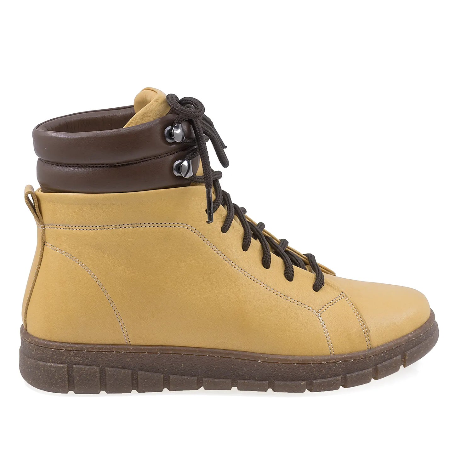 Ghete Dama Casual Anna Viotti Piele Naturala D45-25906-165-120 Galben