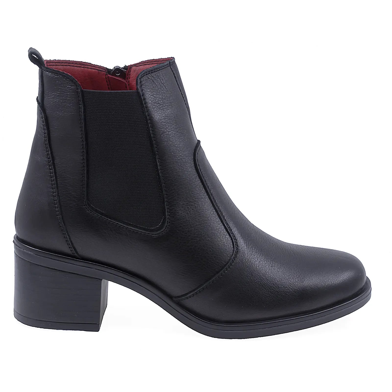 Ghete Dama Casual Anna Viotti Piele Naturala D54-749 Negru