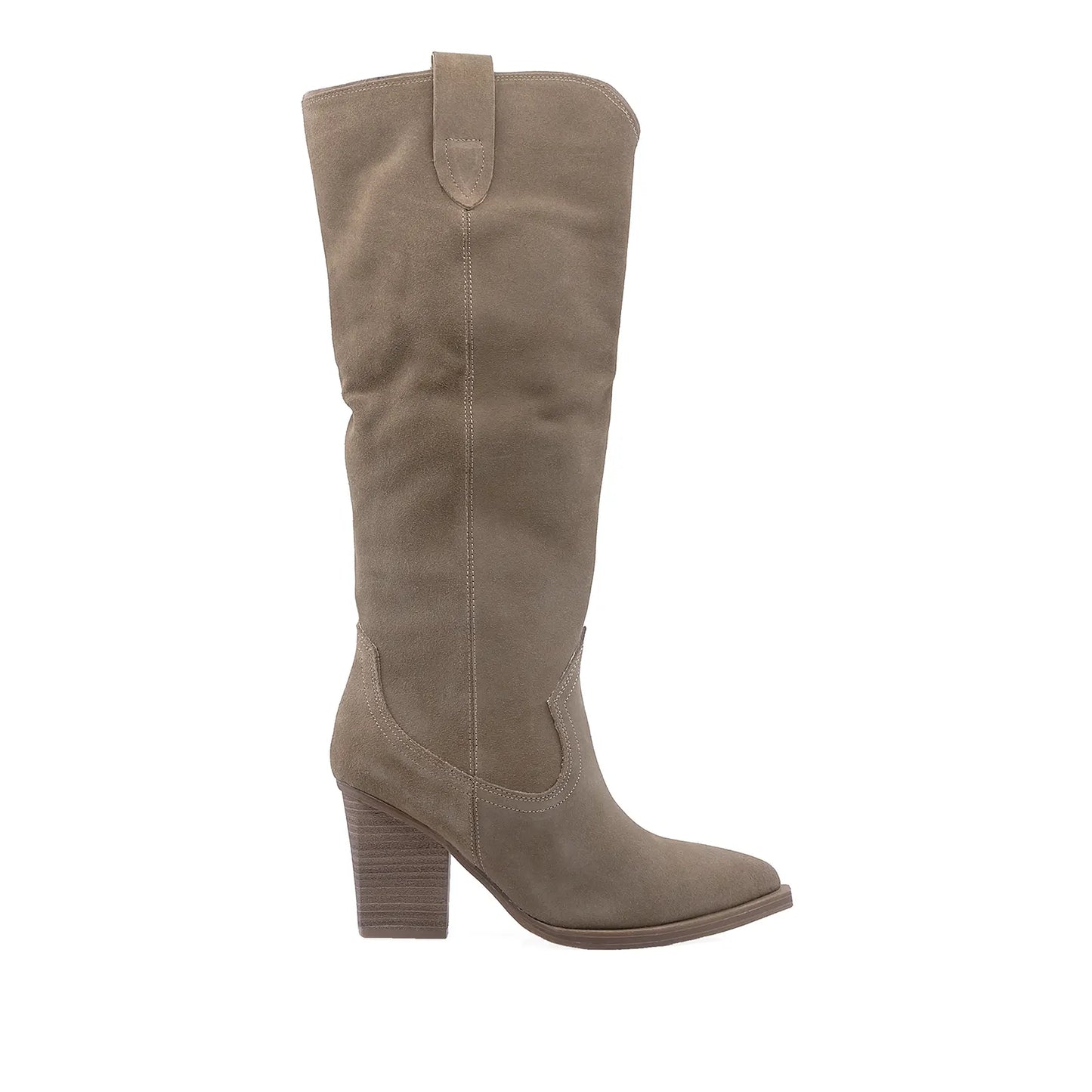 Cizme Dama Casual Anna Viotti Piele Intoarsa D113-29801 Taupe