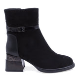 Ghete Dama Elegante Anna Viotti Piele Intoarsa D112-GAW2573 Negru