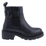 Ghete Dama Casual Anna Viotti Piele Naturala D201-1055 Negru