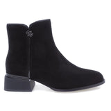 Ghete Dama Elegante Anna Viotti Piele Intoarsa D112-GAW2502 Negru