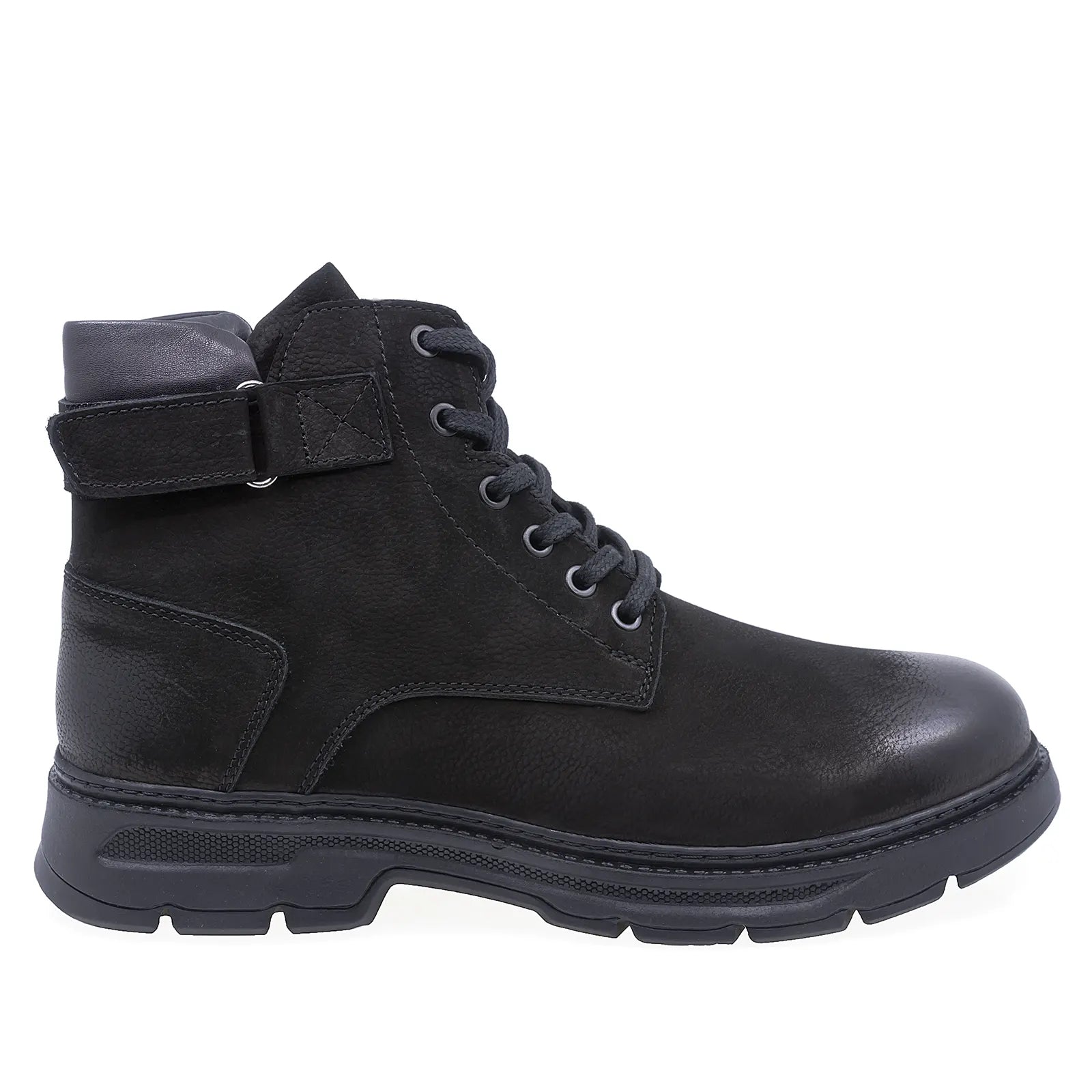 Ghete barbati casual Goretti piele nubuc B36-0456 negru
