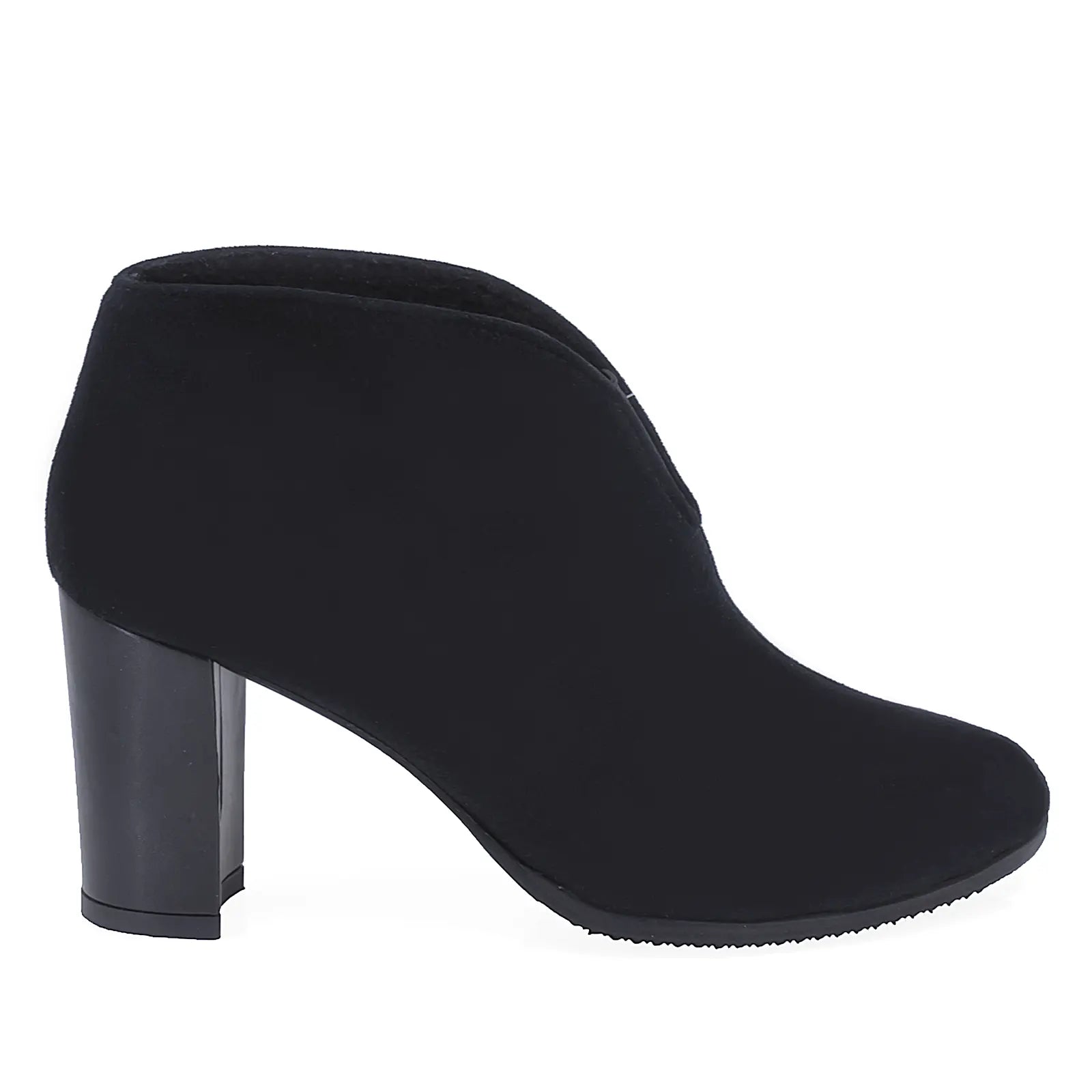 Botine Dama Elegante Anna Viotti Piele Intoarsa F29 Negru