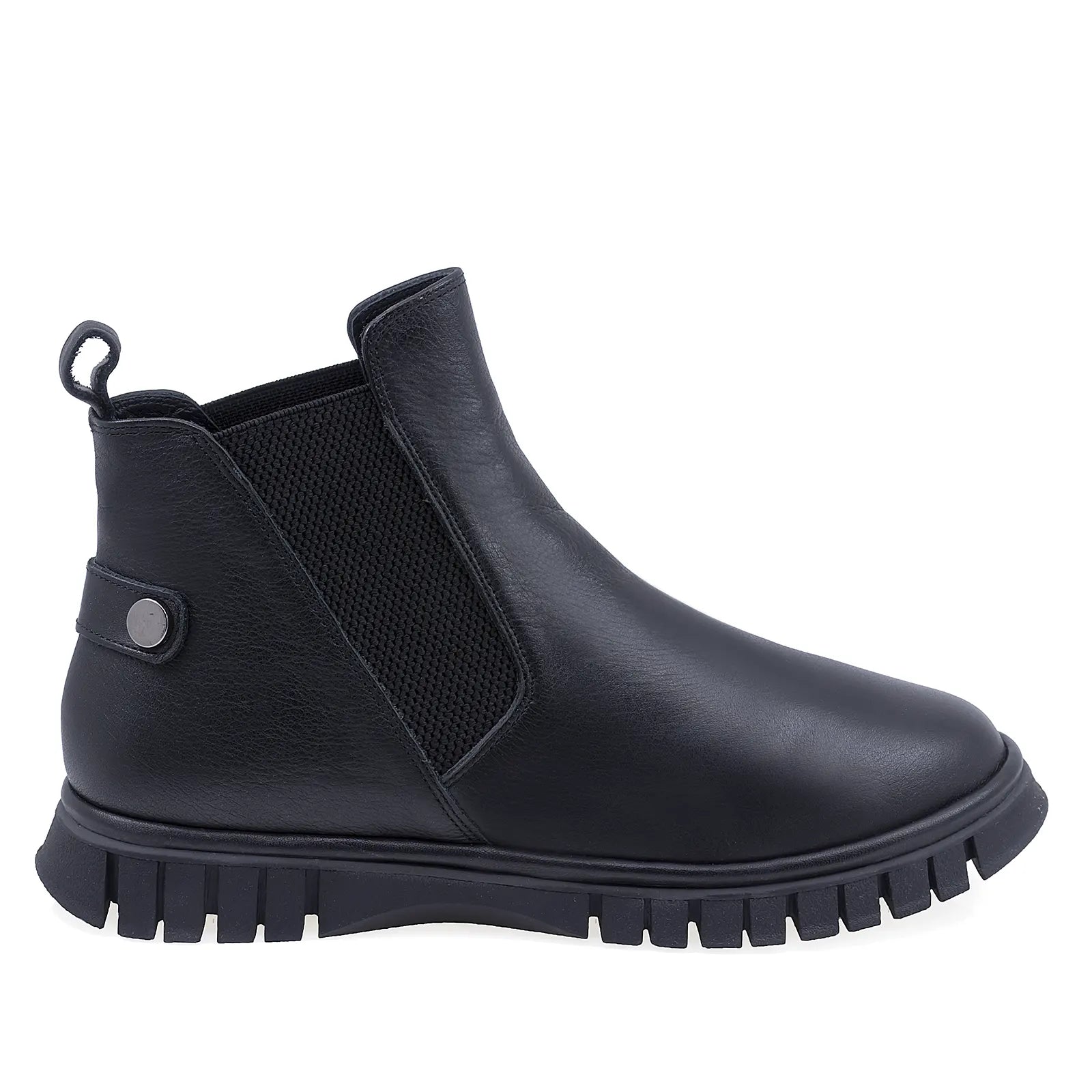 Ghete Dama Casual Anna Viotti Piele Naturala D45-24437 Negru