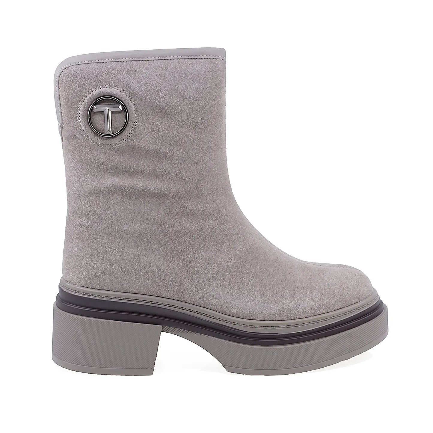 Ghete Dama Casual Anna Viotti Piele Intoarsa D106-F9998-C8101-1 Bej