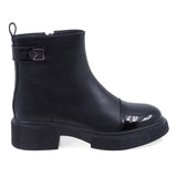 Ghete Dama Casual Anna Viotti Piele Lacuita D112-GAW2526 negru