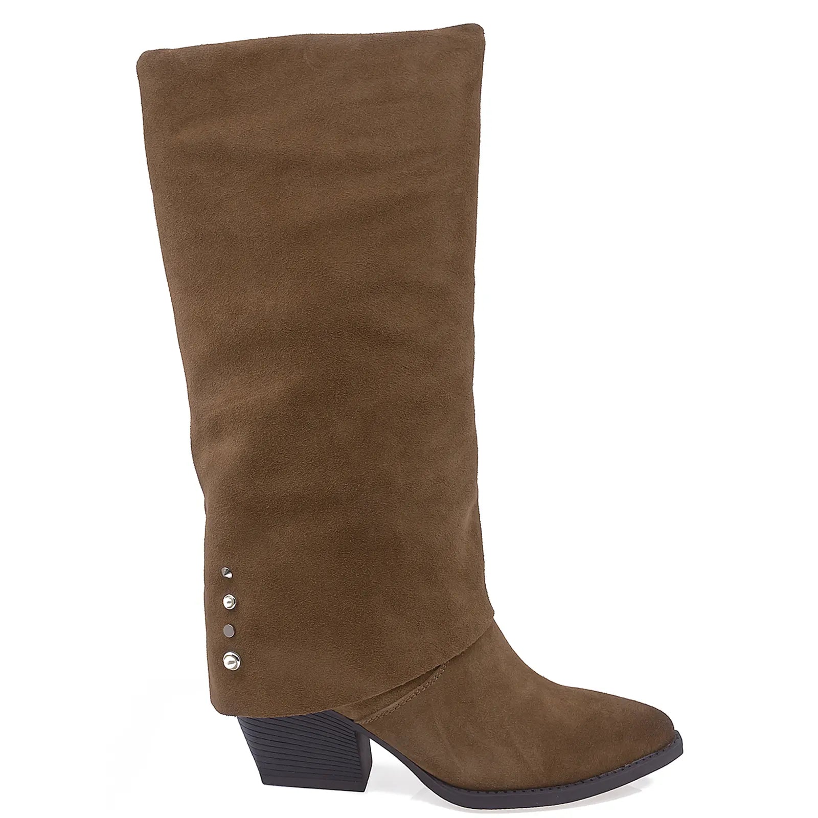 Cizme Dama Casual Anna Viotti Piele Intoarsa D115-SHN2380-32R Camel