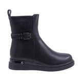 Ghete Dama Casual Anna Viotti Piele Naturala D106-D371-K33 Negru