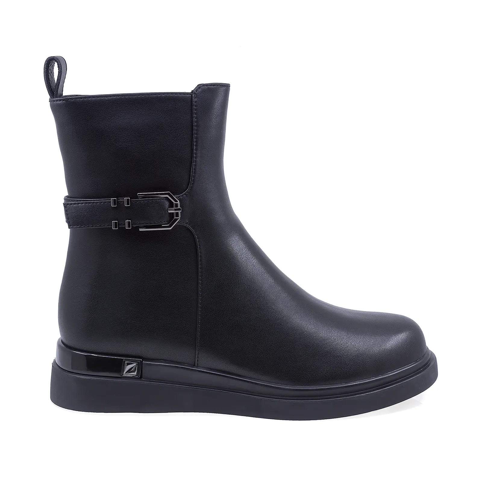 Ghete Dama Casual Anna Viotti Piele Naturala D106-D371-K33 Negru