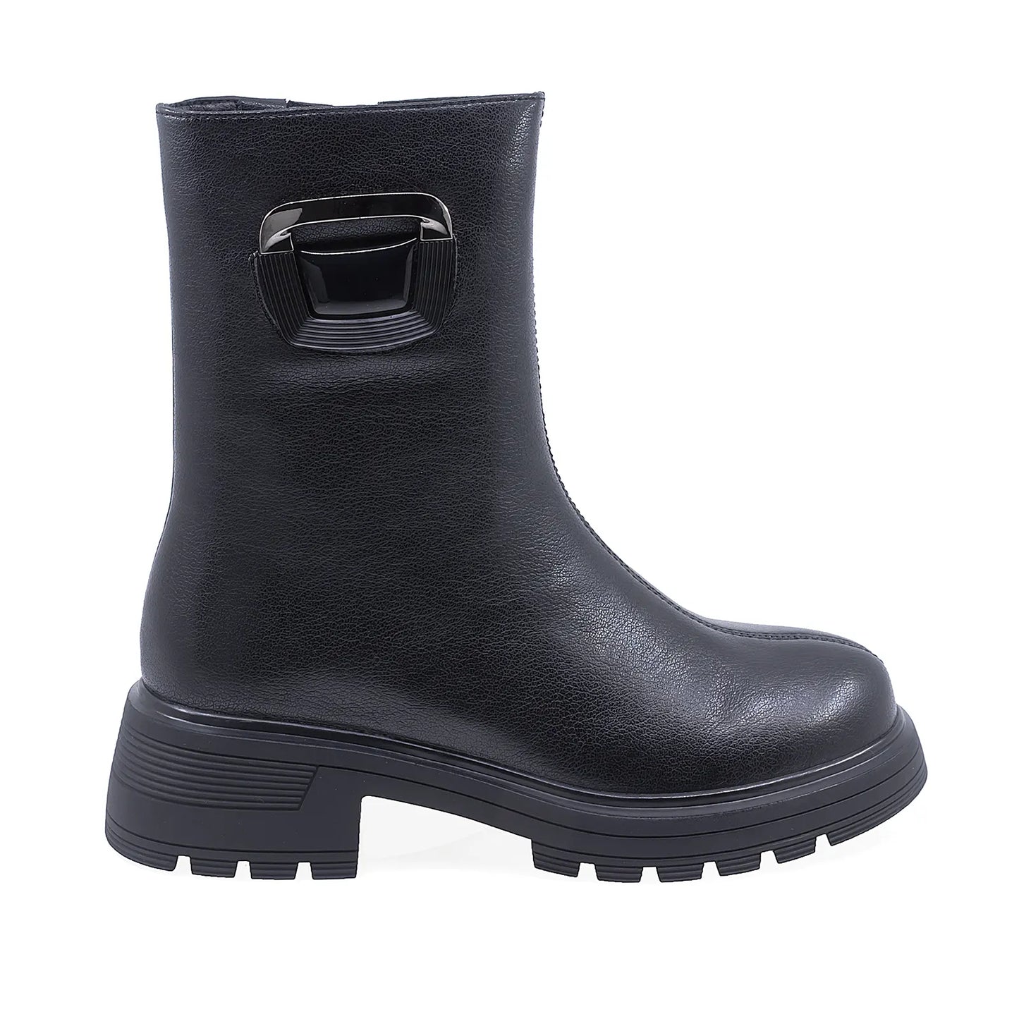 Ghete Dama Casual Anna Viotti Piele Naturala D106-F11355-T4613-3 Negru