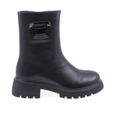 Ghete Dama Casual Anna Viotti Piele Naturala D106-F11355-T4613-3 Negru