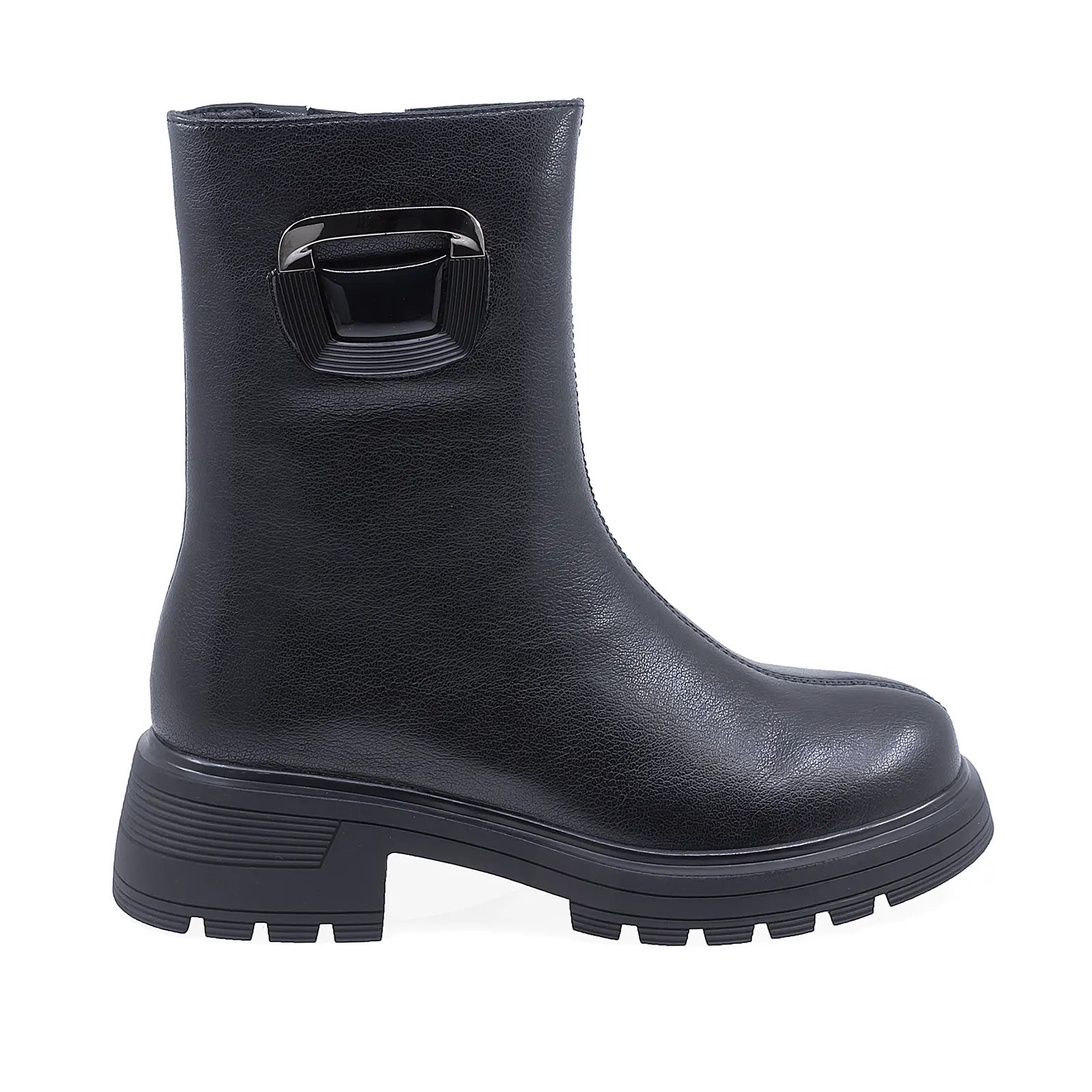 Ghete Dama Casual Anna Viotti Piele Naturala D106-F11355-T4613-3 Negru