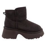 Ghete Dama Casual Anna Viotti Piele Intoarsa D114-KH4B08-6 Maro