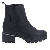 Ghete Dama Casual Anna Viotti Piele Naturala D2742 Negru