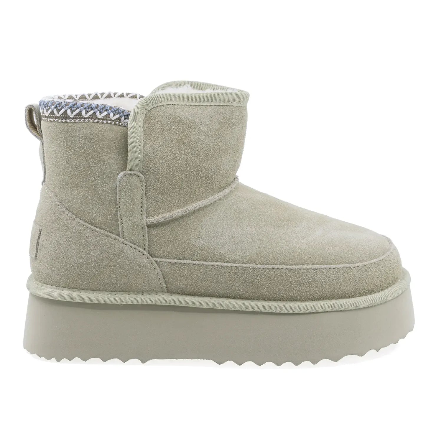 Ghete Dama Casual Anna Viotti Piele Intoarsa D114-JRGB001-1 Kaki