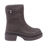 Ghete Dama Casual Anna Viotti Piele Intoarsa D106-F9998-C8101-2 Gri inchis