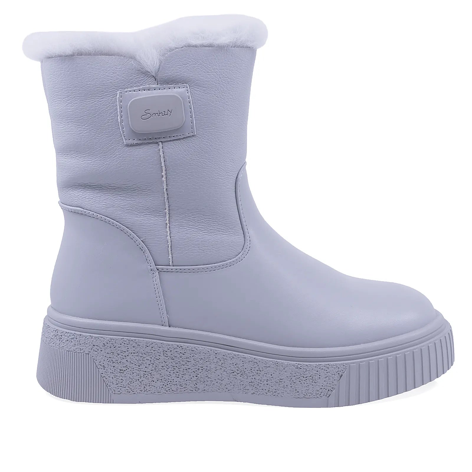 Ghete Dama Casual Anna Viotti Piele Naturala D106-F11626-C7955-2 Gri