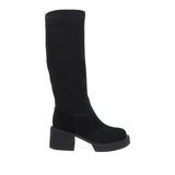 Cizme Dama Casual Feeling Piele Intoarsa/stretch D24-148-001 Negru